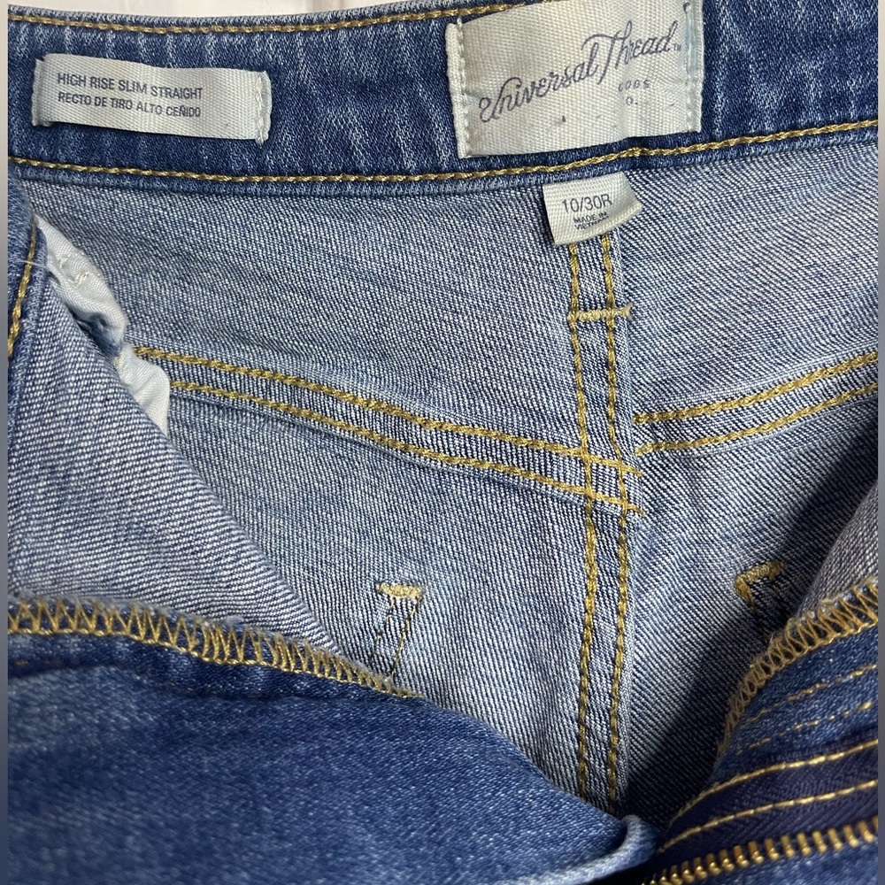 Universal Thread High Rise Slim Straight Jeans - Picture 3 of 4